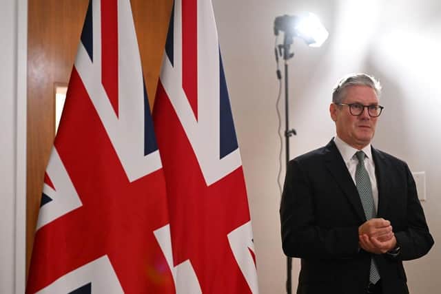 Sir Keir Starmer says it's fair to take away WInter Fuel Payment from OAPs who don't need it, but he - a millionaire - is happy to take a £14,000 donation to pay for a study space for his son, notes reader (Photo by Leon Neal/Getty Images)