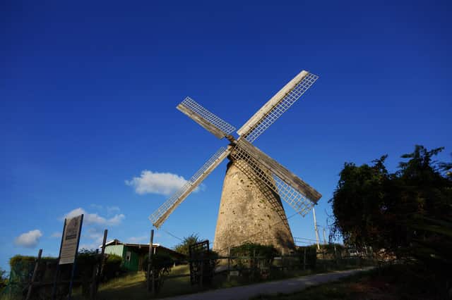 Morgan Lewis Windmill, the only intact sugar mill in Barbados.