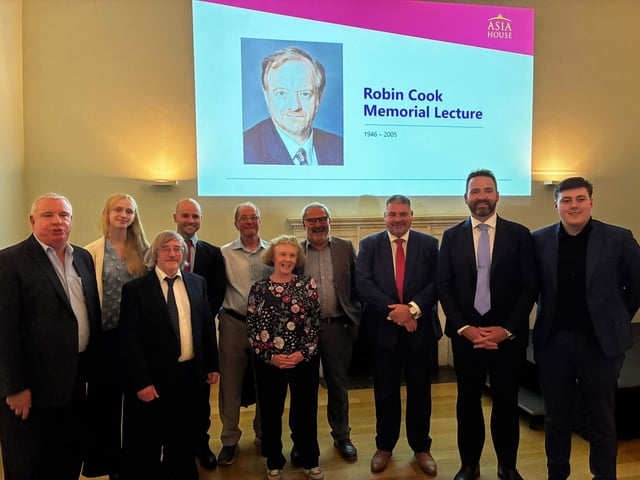 Gregor Poynton MP with Livingston constituency Labour Party members including former MP Graeme Morrice and Scottish Parliament candidate, Jordan Stokoe.