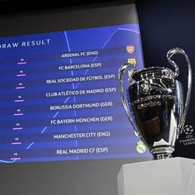 The draw for the Champions League last 16 was made in Switzerland on Monday.