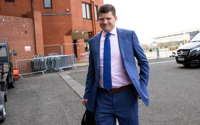 Dominic McKay arriving at Celtic Park after moving early from the SRU in April. Picture: SNS