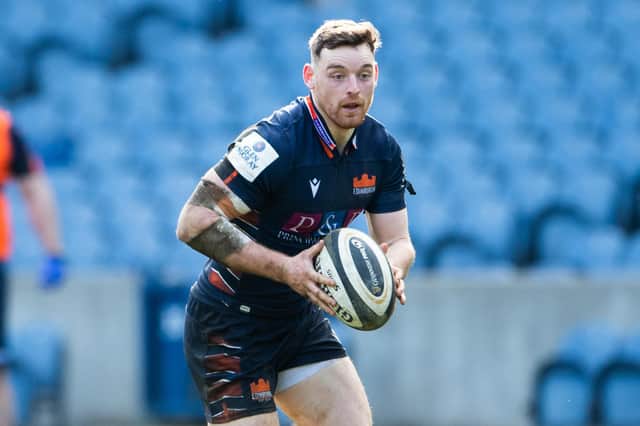 Edinburgh's George Taylor has returned to action after surgery to repair a broken jaw, cheekbone and nose. Picture: Paul Devlin/SNS