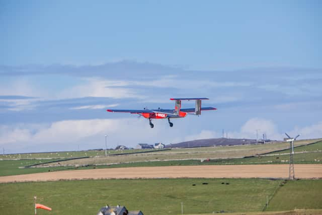 Undated handout photo issued by Royal Mail Group of a drone which is being used to deliver post to a remote island in a Royal Mail trial as part of moves to reduce carbon emissions.