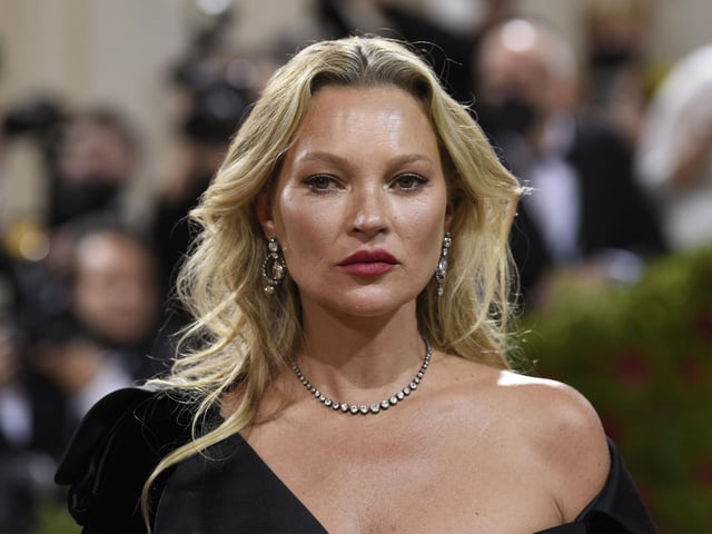 Kate Moss attends The Metropolitan Museum of Art's Costume Institute benefit gala celebrating the opening of the "In America: An Anthology of Fashion" exhibition on Monday, May 2, 2022, in New York. (Photo by Evan Agostini/Invision/AP)