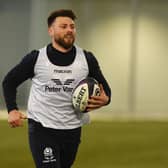 Ali Price during a Scotland Rugby training session at the Oriam, on January 24.
