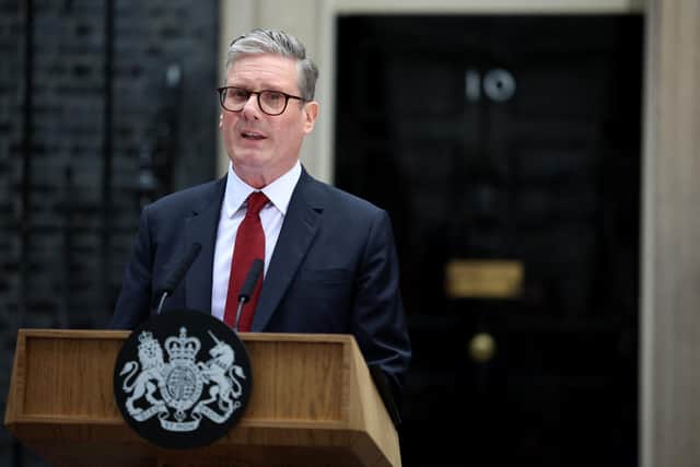 Sir Keir Starmer addresses the nation outside 10 Downing Street after his election victory (Picture: Henry Nicholls/AFP via Getty Images)
