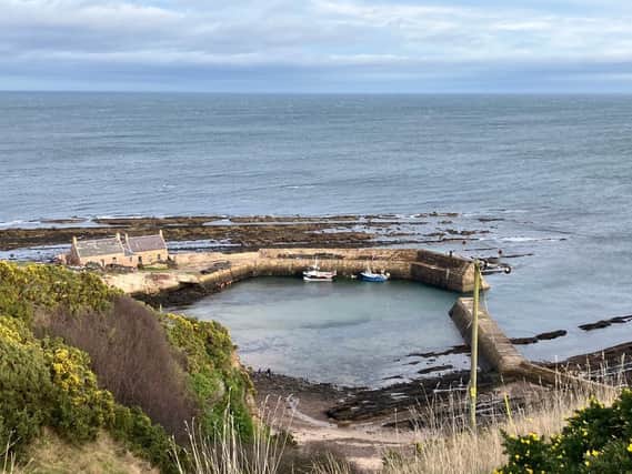 Cove Harbour, Berwickshire, at the start of the Southern Upland Way. Pic: J Christie