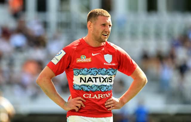 Racing92 and Scotland stand-off Finn Russell became a father on Friday afternoon.