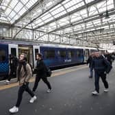 ScotRail trains will be able to carry far fewer passengers because of distancing requirements. Picture: John Devlin.