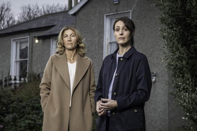 Suranne Jones with Eve Best in Maryland. Pic: ITV.