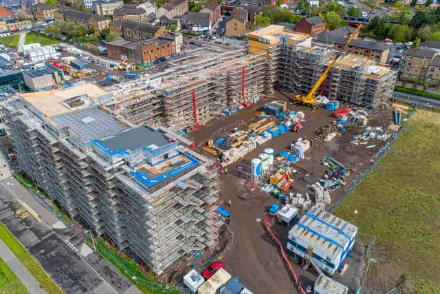 Construction work continues on 146 new homes at Queens Quay, Clydebank.