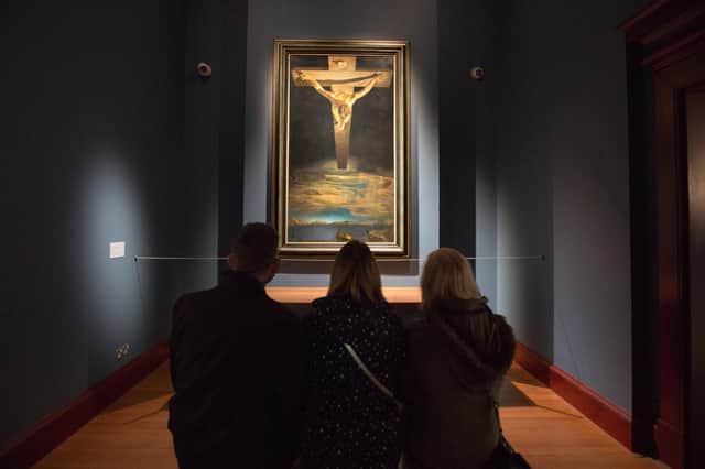 Salvador Dali's painting 'Christ of Saint John of the Cross' in the Kelvingrove Museum and Art Gallery