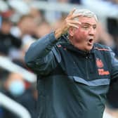Steve Bruce has left his position as Newcastle manager by "mutual consent", 13 days after a Saudi-led takeover at St James' Park. (Photo by LINDSEY PARNABY/AFP via Getty Images)