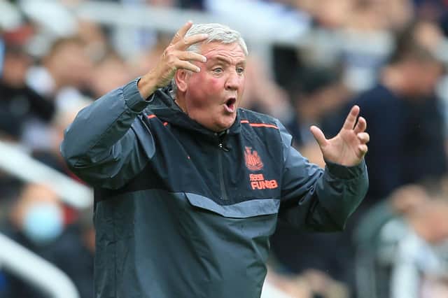 Steve Bruce has left his position as Newcastle manager by "mutual consent", 13 days after a Saudi-led takeover at St James' Park. (Photo by LINDSEY PARNABY/AFP via Getty Images)