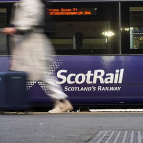ScotRail trains are seen sitting in Glasgow Queen Street station. Picture: Peter Summers/Getty Images