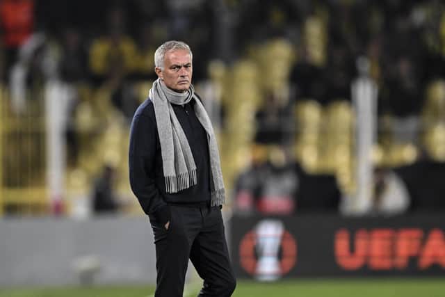 Jose Mourinho will face Rangers in the Europa League next week.