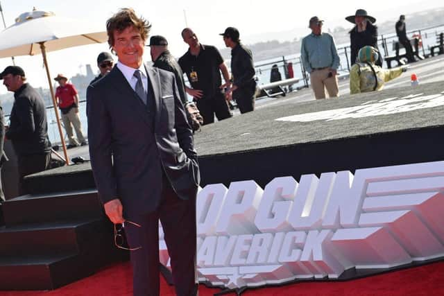 Tom Cruise attends the world premiere of Top Gun: Maverick (Photo by Robyn Beck / AFP) (Photo by ROBYN BECK/AFP via Getty Images)