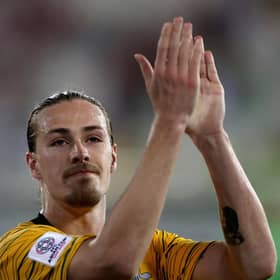 Australia's Jackson Irvine could be Edinburgh-bound.  (Photo by Francois Nel/Getty Images)