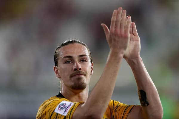 Australia's Jackson Irvine could be Edinburgh-bound.  (Photo by Francois Nel/Getty Images)