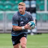 Kyle Steyn during a Glasgow Warriors training session at Scotstoun which will host the club's match against the Sharks on Saturday. Picture: Ross MacDonald/SNS