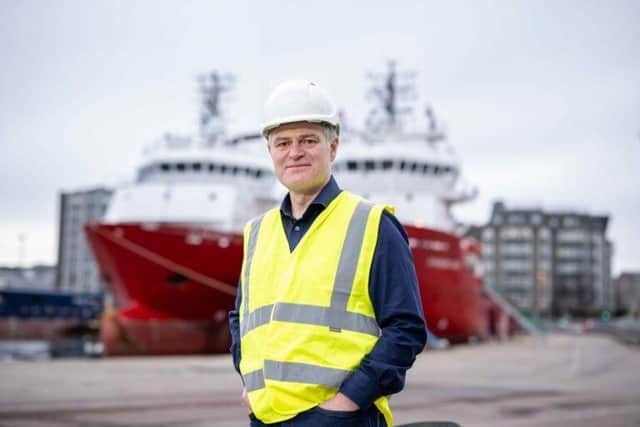 David Whitehouse, chief executive of Offshore Energies UK (formerly Oil and Gas UK) at the port of Aberdeen.