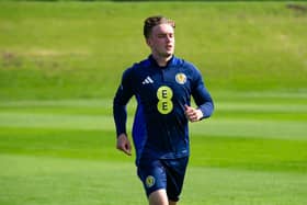 Connor McAvoy trains ahead of Scotland Under-21's double-header next week.