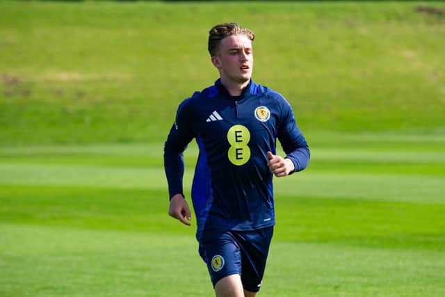 Connor McAvoy trains ahead of Scotland Under-21's double-header next week.