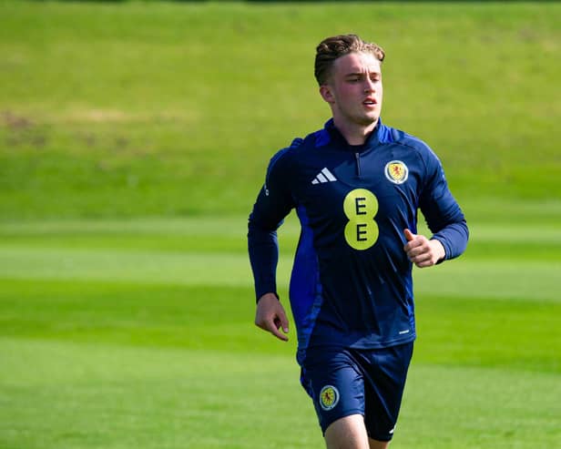 Connor McAvoy trains ahead of Scotland Under-21's double-header next week.
