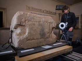 A 3D scan of the Stone of Destiny was used as part of the new research (Picture: Historic Environment Scotland/Santiago Arribas Pena/PA Wire)