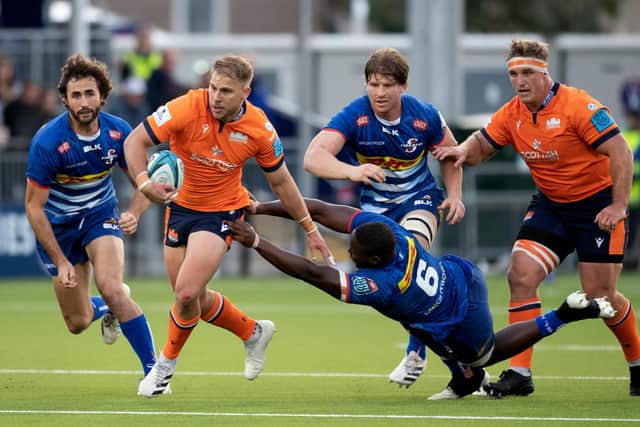 Jaco van der Walt in full flow during Edinburgh's 20-20 draw with the Stormers in the United Rugby Championship. Picture: Ross Parker/SNS