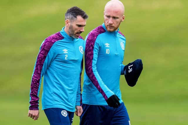 Michael Smith and Liam Boyce are both key players for Hearts.