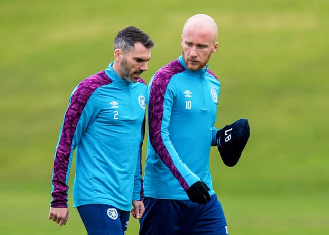 Michael Smith and Liam Boyce are both key players for Hearts.