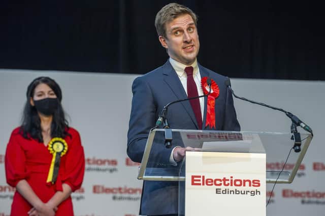 Scottish Labour's Daniel Johnson wins Edinburgh Southern. Picture: Lisa Ferguson/JPIMedia