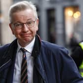 UK Levelling Up Secretary Michael Gove was yesterday's big name at the UK Covid-19 Inquiry held in Edinburgh (Picture: Jeff J Mitchell/Getty Images)