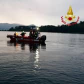 The emergency services are trying to recover the bat which capsized on Lake Maggiore at the weekend. Picture: Getty Images