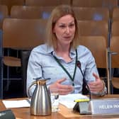 Helen Inkster, managing director of Pentland Ferries, said some CalMac routes could be commercially viable for private operators. Picture: Scottish Parliament TV