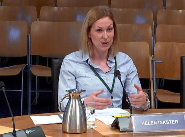 Helen Inkster, managing director of Pentland Ferries, said some CalMac routes could be commercially viable for private operators. Picture: Scottish Parliament TV