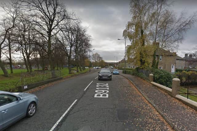 Abbots Road in Grangemouth where the child was hit picture: Google images