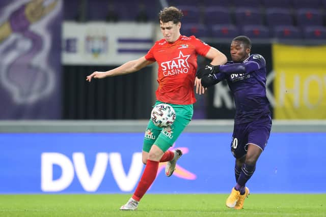 Jack Hendry during his time at Ostende,