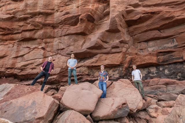 Idiogram are Ali Gillies (bass), Keith Kirkwood (drums), Lesley Crawford (piano, keys), Ali Kilpatrick (guitar).