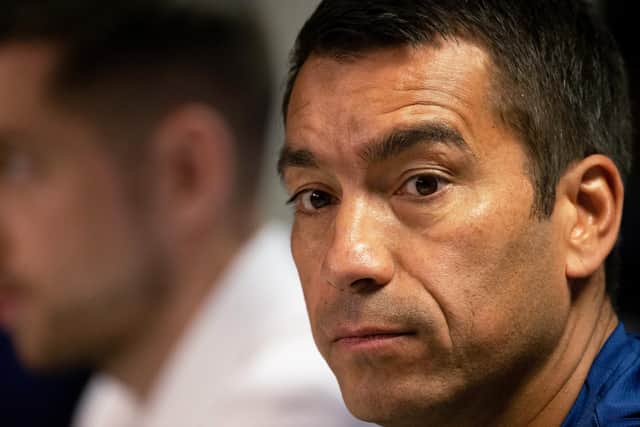Rangers manager Giovanni Van Bronckhorst is under pressure after two successive 4-0 defeats. (Photo by Alan Harvey / SNS Group)