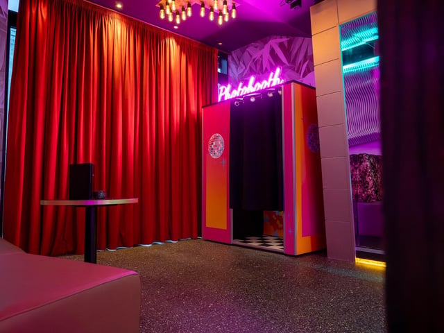 For those who want a memento of the night, there's a photobooth.