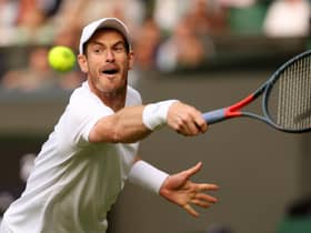 Andy Murray defeated Max Purcell at the Hall of Fame Open but picked up an injury in the process. (Photo by Julian Finney/Getty Images)