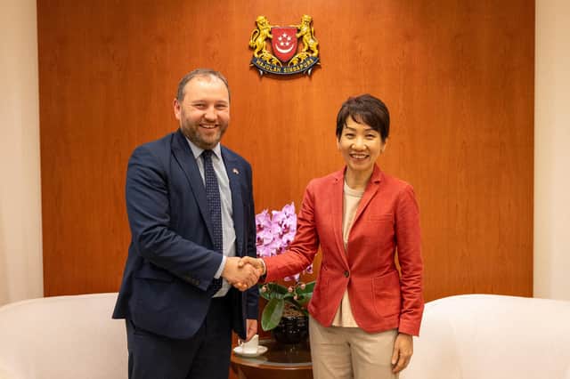 Ian Murray meets Grace Fu, Singapore minister of trade relations