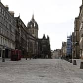 Edinburgh during the first national lockdown, which John Swinney said he could not rule out a return