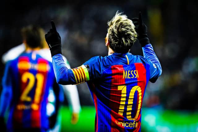 The Argentina captain Lionel Messi as left Barcelona after 21-years. SNS Group Rob Casey.