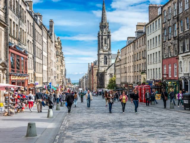 The area within 10 streets of Edinburgh's Royal Mile ranked fourth in the UK list of most 'eco-friendly' streets, according to the analysis. Pic: Matthi/Shutterstock
