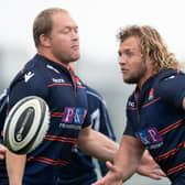 WP Nel (left) and Pierre Schoeman will add some heft to the Edinburgh pack.