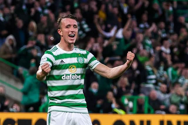 David Turnbull relished having a huge crowd back for the win over Jablonec in which he netted twice and is looking for them to push Celtic on in the cup tie with Hearts. (Photo by Craig Williamson / SNS Group)