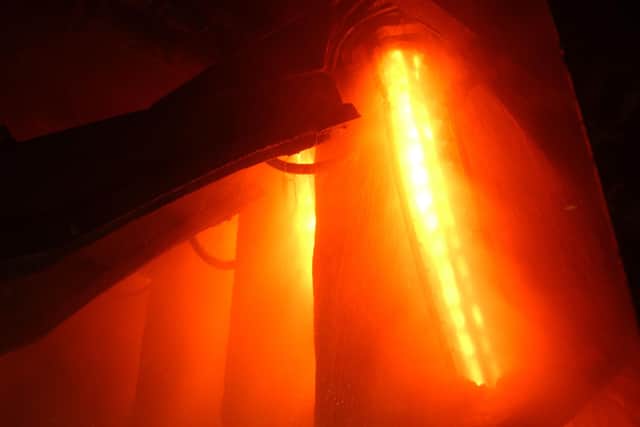 Electric arc furnaces melt steel by heating it to more than 1,500 degrees Celsius (Picture: David McNew/Getty Images)